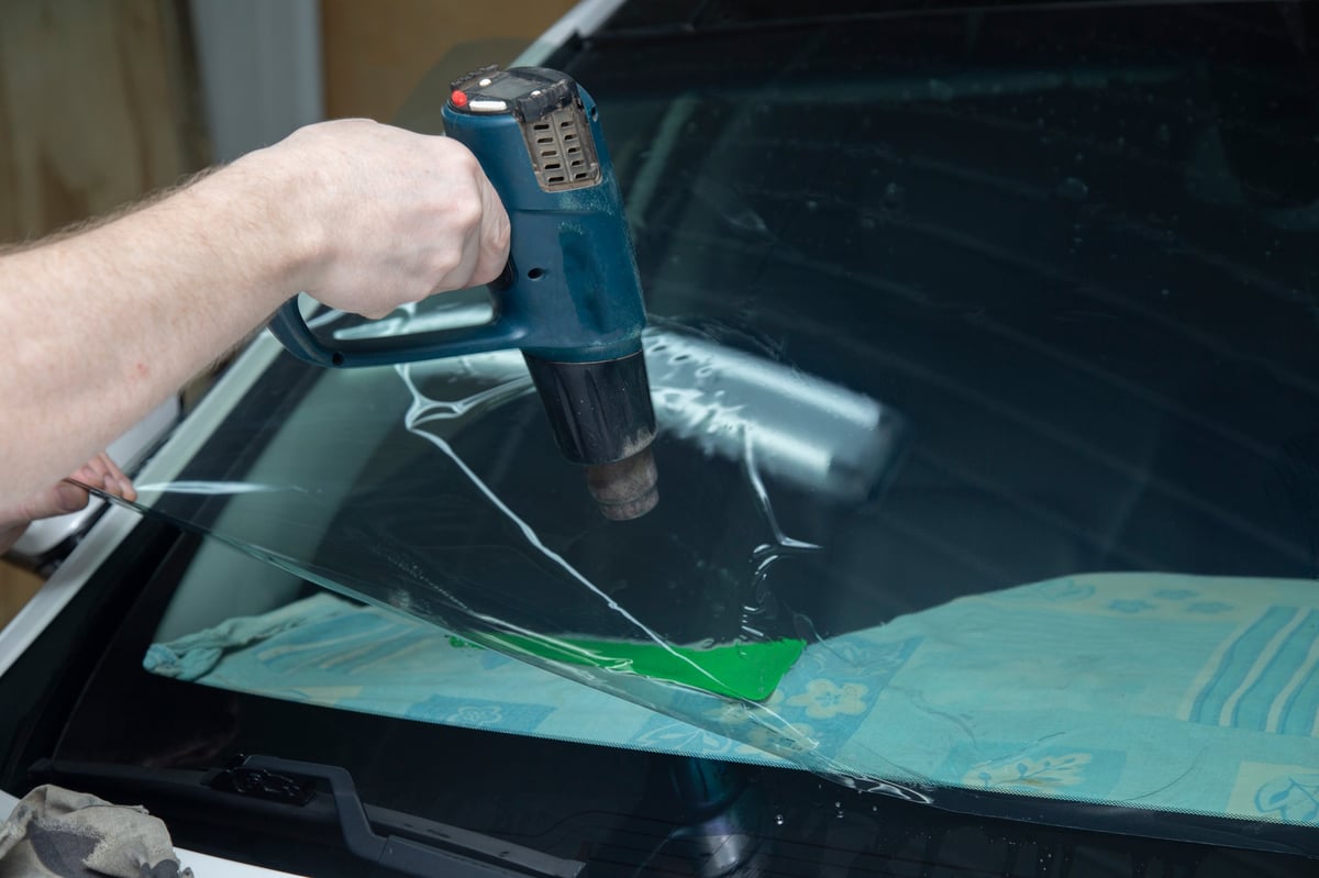 Tinting of car windows.Window film for car.