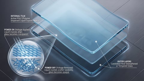 Transparent smartphone display layers showing internal technology