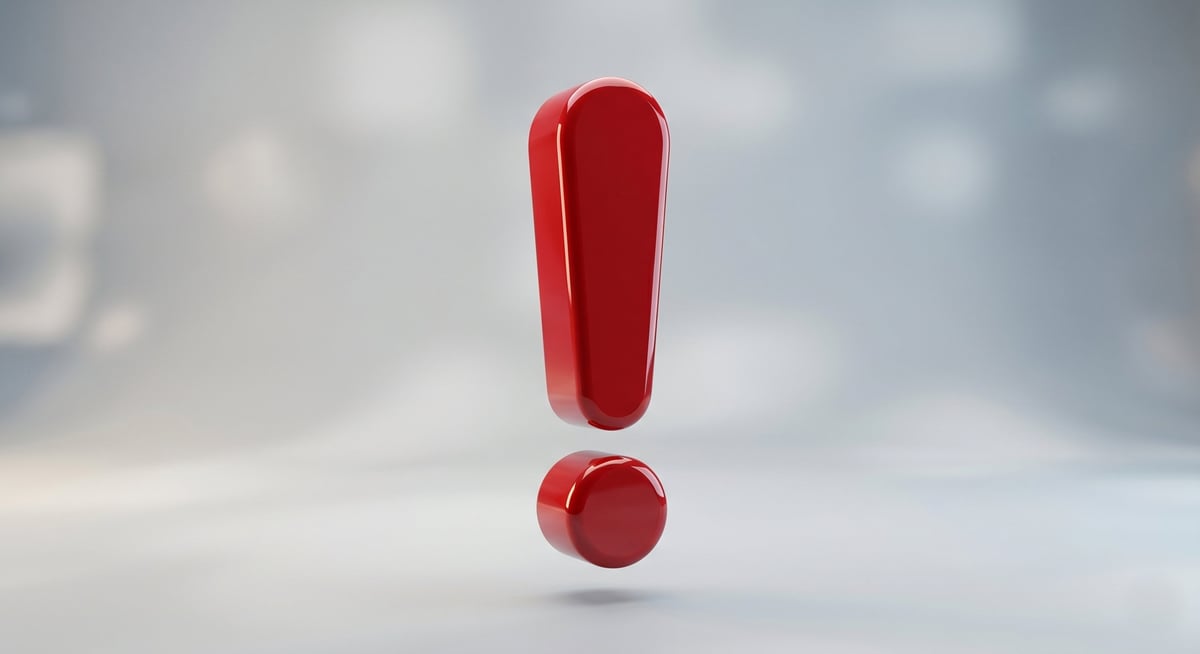 Warning symbol representing considerations